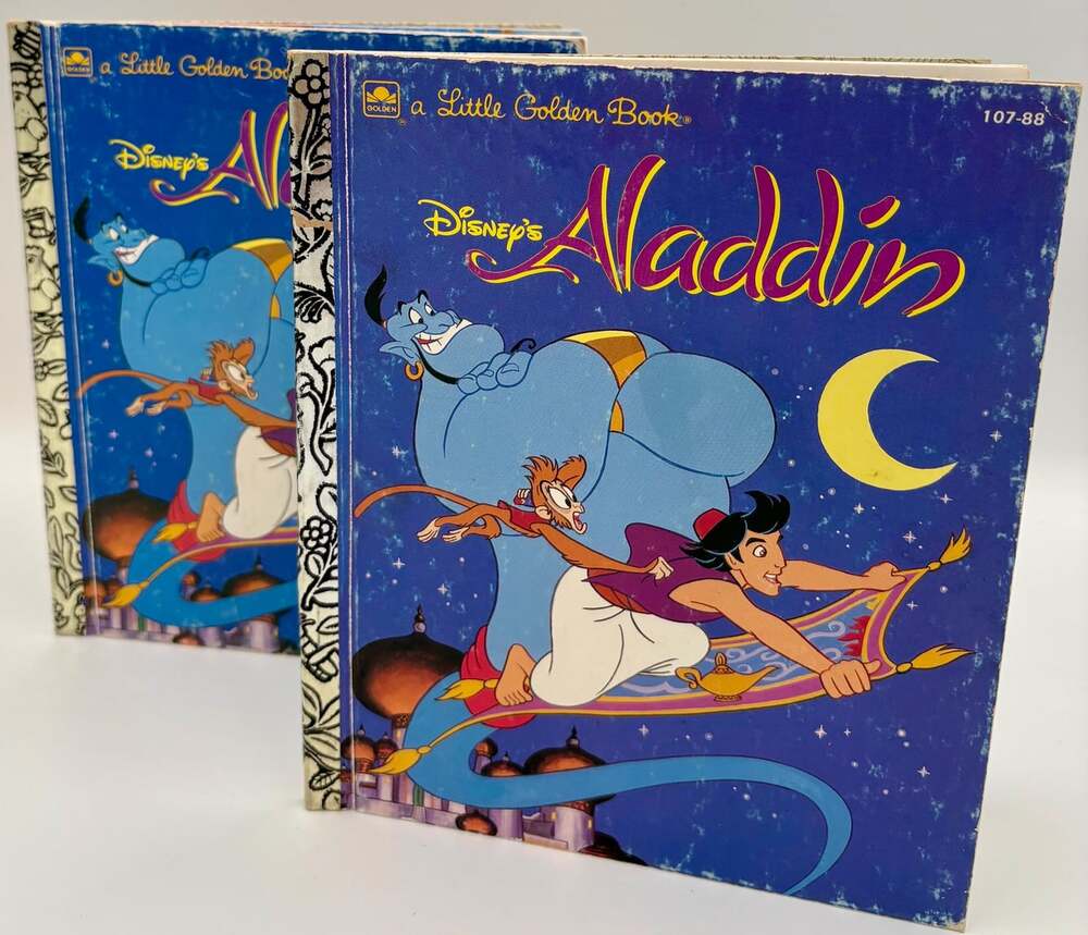 1992 Aladdin Little Golden Book Exceptional Condition Disney Vintage Children’s